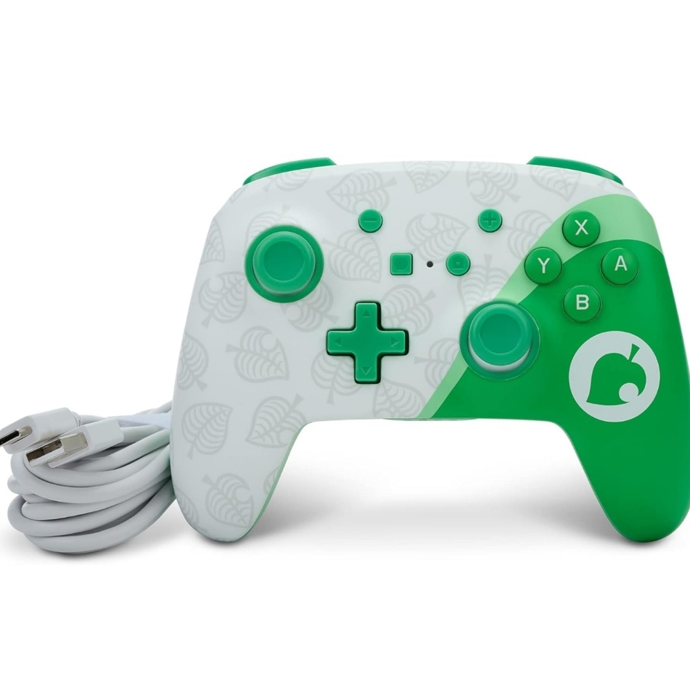 Nintendo Switch PowerA Enhanced Wireless Cintroller Animal Crossing Edit…